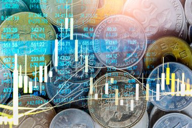 Borsa veya grafik ve şamdan grafiği uygun ticaret forex