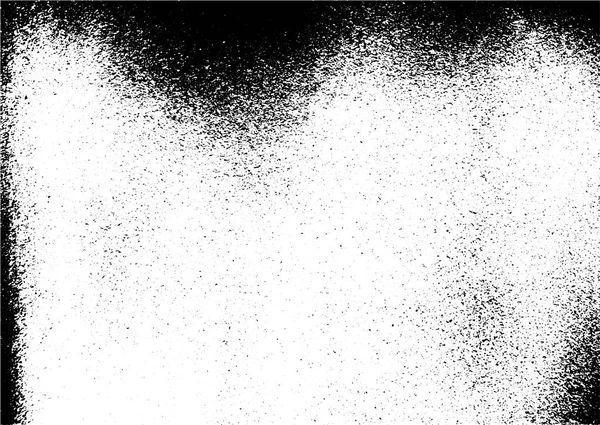 Black White Grunge Distress Overlay Texture Abstract Surface Dust Rough — Stock Vector