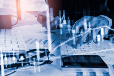 Borsa veya grafik ve şamdan grafiği uygun ticaret forex