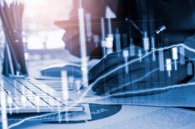 Borsa veya grafik ve şamdan grafiği uygun ticaret forex