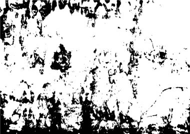 Siyah beyaz grunge. Tehlike örtüsü dokusu. Soyut yüzey tozu ve kaba duvar arkaplanı kavramı. Sıkıntı illüstrasyonu, grunge etkisi yaratmak için basitçe nesnenin üzerine yerleştirilir. Vektör EPS10.