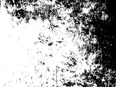 Siyah beyaz grunge. Tehlike örtüsü dokusu. Soyut yüzey tozu ve kaba duvar arkaplanı kavramı. Sıkıntı illüstrasyonu, grunge etkisi yaratmak için basitçe nesnenin üzerine yerleştirilir. Vektör EPS10.