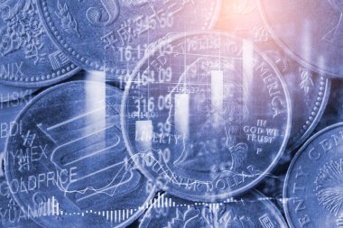 Finansal yatırım konsepti için uygun borsa veya önx ticaret grafiği ve şamdan grafiği. Ekonomik trendler iş fikri ve tüm sanat tasarımı için arka plan. Soyut finans arkaplanı.