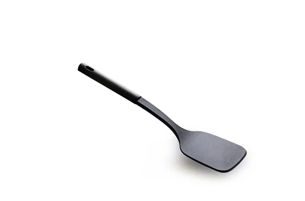 Pelle Antiadhésive Moderne Poêle Frire Spatule Couleur Noire Acier Inoxydable — Photo