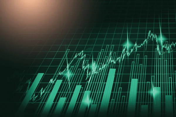 Finansal yatırım konsepti için uygun borsa veya önx ticaret grafiği ve şamdan grafiği. Ekonomik trendler iş fikri ve tüm sanat tasarımı için arka plan. Soyut finans arkaplanı.