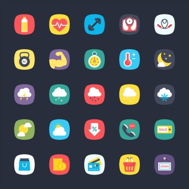 App düz vektörler koleksiyonu 