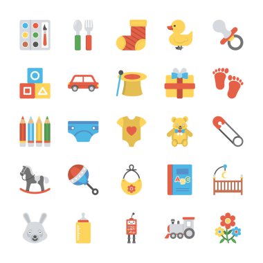 Çocuk ve çocuklar Icons Set 