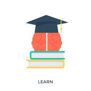 Bir simge explicits kitap ve mezuniyet kap öğrenerek fikir.