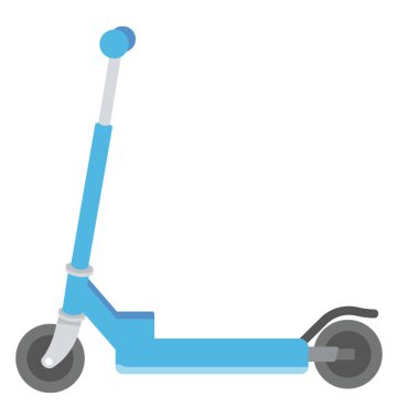 Bir itme scooter, çocuklar için favori açık spor