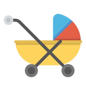 Etraflarında bir mavi renk bebek arabası yürütmek için bir bebek taşıyıcı 