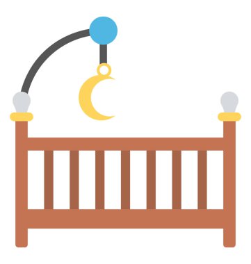 Bebek karyolası/beşik asılı ninni moon ile 