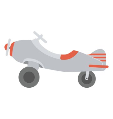 Bir uzaktan kumanda uçak oyuncak, düz simgesi tasarım