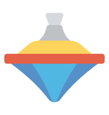 Çocuklar, düz simgesi tasarım için bir iplik oyuncak top