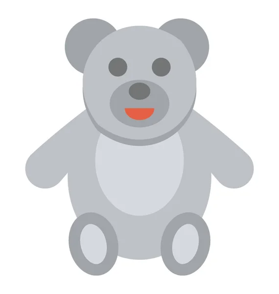Crianças Brinquedo Favorito Ursinho Pelúcia Brinquedo Macio Forma Urso —  Vetores de Stock