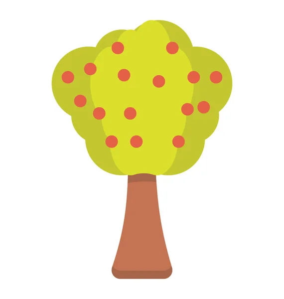 Generic Icon Tree Flat Design — Stock Vector