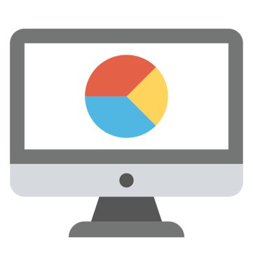 Pasta grafik bayraklarında web analytics ile bir bilgisayar ekranı