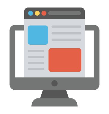 Düz simgesi tasarım web düzenleri