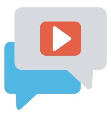 Görüntülü sohbet kavramı vektör simgesi 