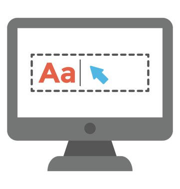 Metin biçimlendirme düz simgesi tasarım