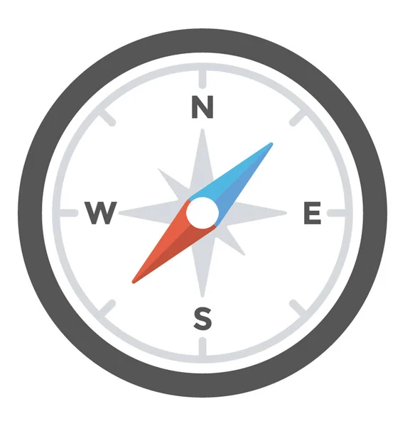 Kompas Používá Pro Navigaci Také Nazývá Gps — Stockový vektor