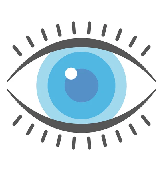 Ein Augensymbol Symbolisch Für Vision Und Überwachung — Stockvektor