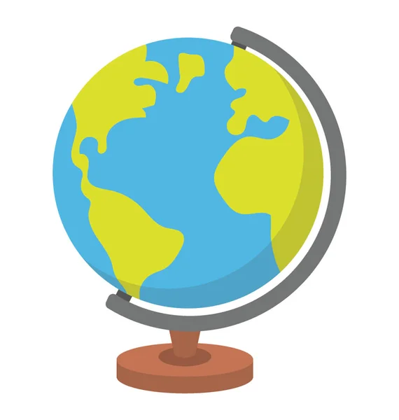 Egy Táblázat Globe Világszerte Oktatási Koncepció — Stock Vector