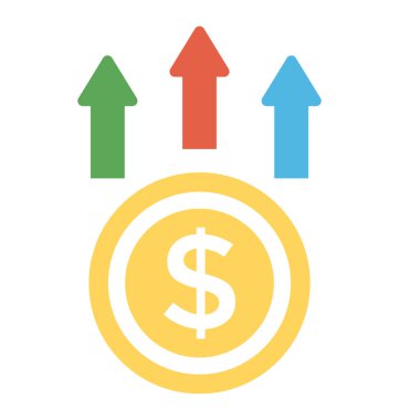 Mali sermaye düz tasarım simgesi 