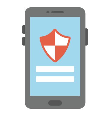 Oturum açma güvenlik bayraklarında güvenlik kalkan simgesi olan bir aygıt