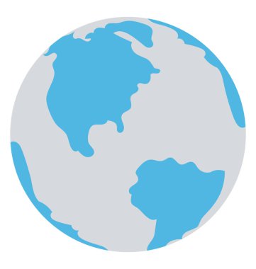 Dünya vektör simgesi. Planet Earth 