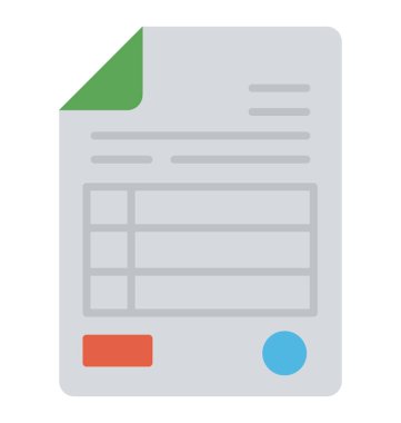 Form şablonunun tasarımını düz simgesi