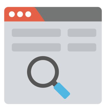 Arama motoru optimizasyonu düz simgesi