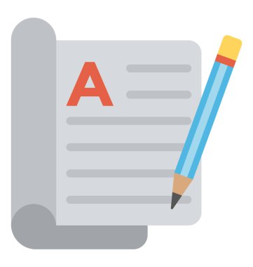 Yazı yazma simgeleyen kalem ile yazılı levha