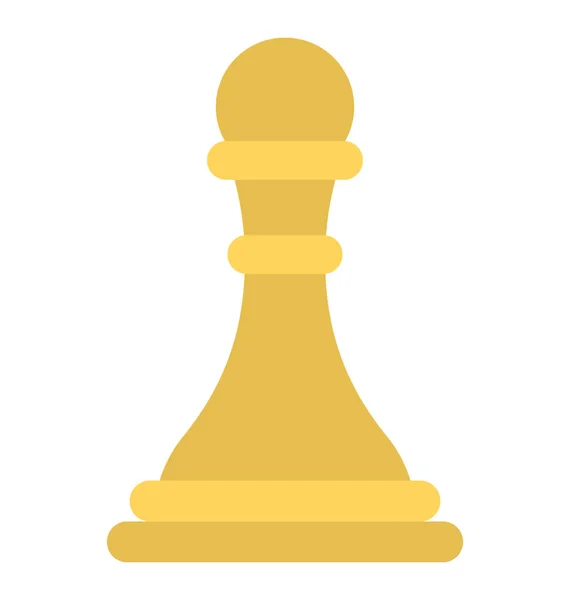 Šachový Pěšec Reprezentuje Strategie — Stockový vektor