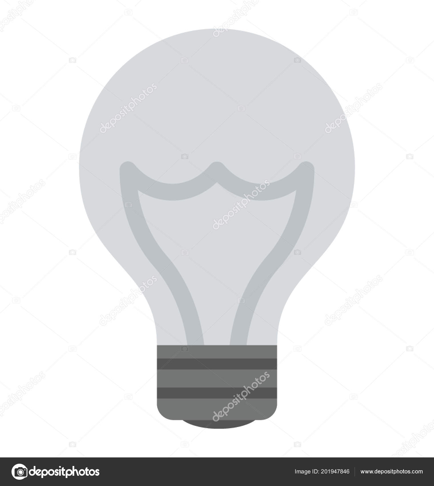 Flat Design Bulb Innovative Idea Concept Stock Vector