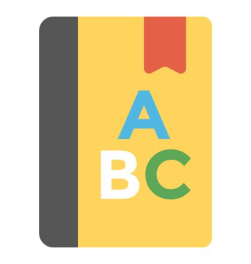 Tüm bir sözlük kavramında alfabe ile bir kitaptır 