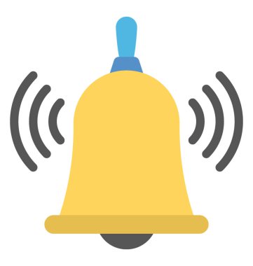 Alarm ve bildirim için Bell tasarım simge