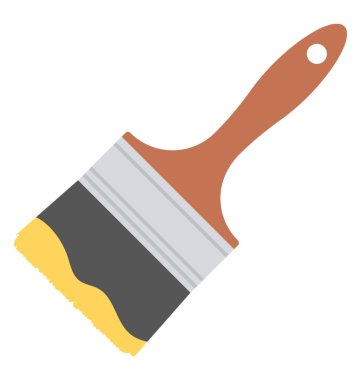 Boya fırçası bir sanatçı onun boyama ve çizim bitmiş almak için önemlidir