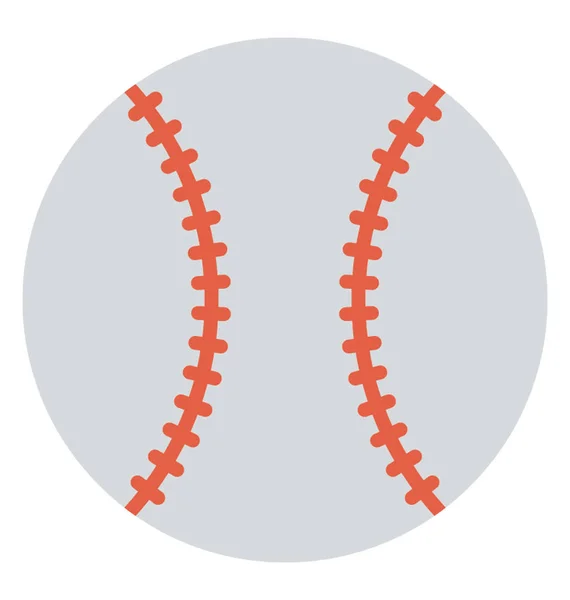 Una Pelota Que Representa Juegos Como Béisbol Cricket — Archivo Imágenes Vectoriales