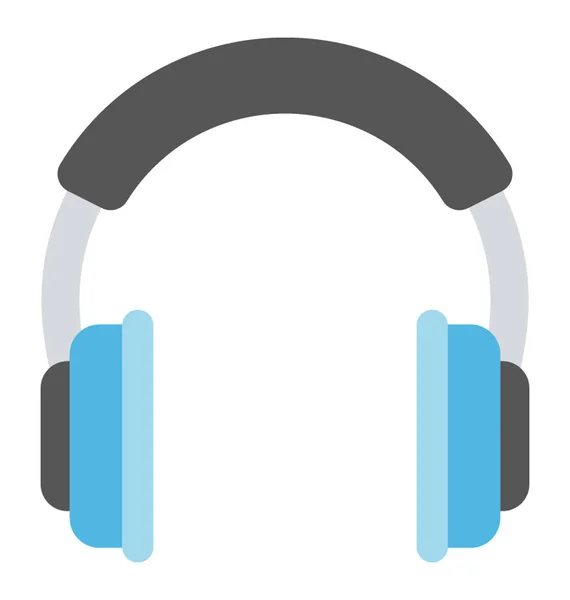 Słuchawki Zdejmowany Gadżet Aby Być Używane Komunikacji Słuchania Dźwięku — Wektor stockowy