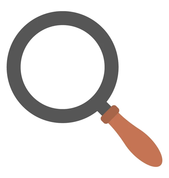 Magnifier Flat Icon Design Search Tool Concept — Stock Vector