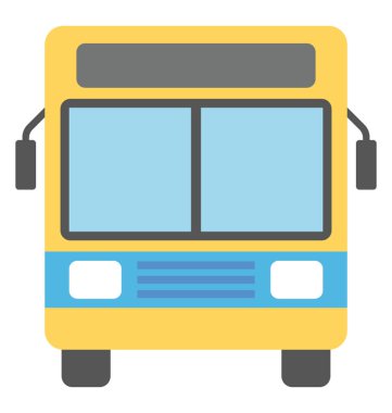 Ön farlar ve ulaşım için koç kullanılan cam kapı ile büyük araç 