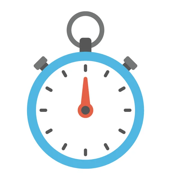 Ένα Ρολόι Τον Καθορισμό Του Ποσού Του Χρόνου Όταν Ενεργοποιείται — Διανυσματικό Αρχείο