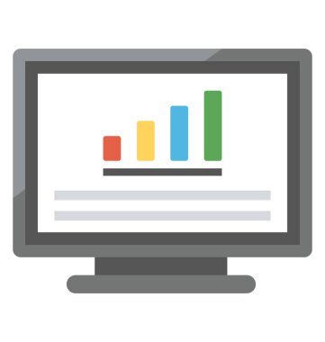 düz vektör tasarım konsepti Web Analytics 