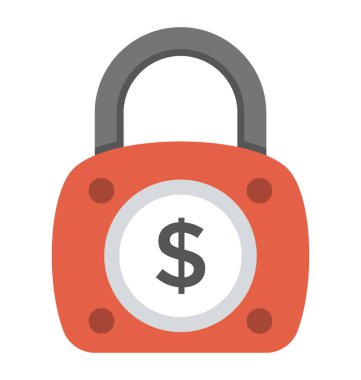 düz simgesi tasarım finansal koruma