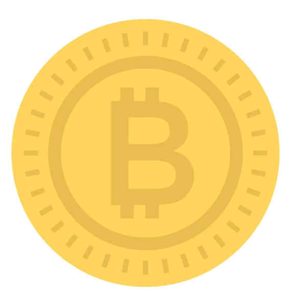 金币与比特币符号 Cryptocurrency — 图库矢量图片