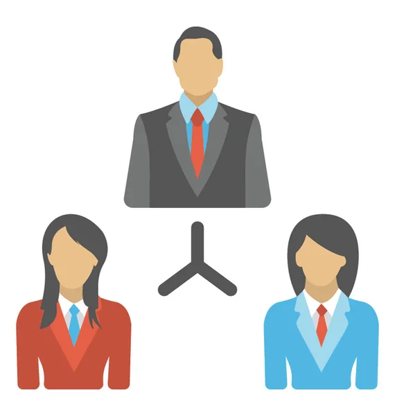 Personas Conectadas Red Grupo Trabajo Red — Vector de stock