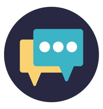 Sohbet için kullanılan simge simgeler