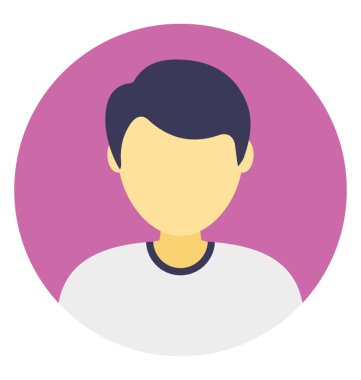 Düz simgesi tasarım erkek avatar