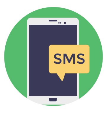 Yeni sms alınan gösteren sms metin cep telefonuyla