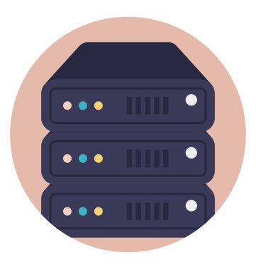 Düzenli veri, ağ sunucusu ikametgahı grafik görüntü 